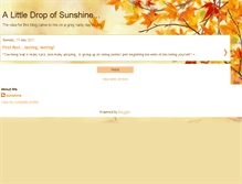 Tablet Screenshot of alittledropofsunshine.blogspot.com