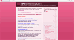 Desktop Screenshot of dicasrecursoshumanos.blogspot.com