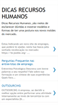 Mobile Screenshot of dicasrecursoshumanos.blogspot.com