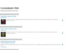 Tablet Screenshot of curiosidadesweb.blogspot.com