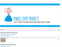 Tablet Screenshot of princesspaperprojects.blogspot.com