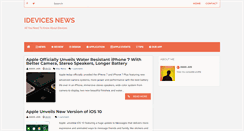 Desktop Screenshot of idevicesnews.blogspot.com