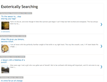 Tablet Screenshot of esotericallysearching.blogspot.com