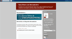 Desktop Screenshot of ganar-dinero-mercadolibre.blogspot.com