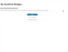 Tablet Screenshot of mysunshinedesigns.blogspot.com
