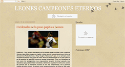 Desktop Screenshot of leonescampeoneseternos.blogspot.com