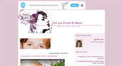 Desktop Screenshot of conluzpropiademujer.blogspot.com