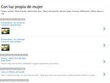 Tablet Screenshot of conluzpropiademujer.blogspot.com