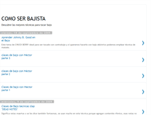 Tablet Screenshot of comoserbajista.blogspot.com