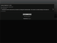 Tablet Screenshot of freewowgamecardkeygen.blogspot.com