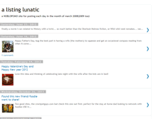 Tablet Screenshot of listinglunatic.blogspot.com