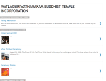 Tablet Screenshot of dhammawatlaosiriwathanaram.blogspot.com