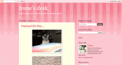 Desktop Screenshot of irenesdesk.blogspot.com