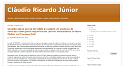 Desktop Screenshot of claudioricardojunior.blogspot.com