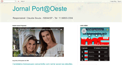 Desktop Screenshot of jornalportaoeste.blogspot.com