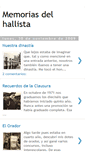 Mobile Screenshot of memoriasdelhallista.blogspot.com