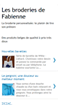 Mobile Screenshot of lesbroderiesdefabienne.blogspot.com