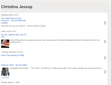 Tablet Screenshot of christinajessup.blogspot.com