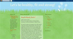 Desktop Screenshot of healthyfitstrong.blogspot.com