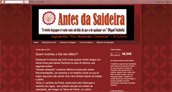 Desktop Screenshot of antesdasaideira.blogspot.com