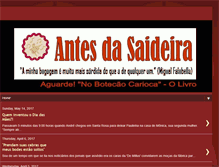 Tablet Screenshot of antesdasaideira.blogspot.com