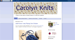 Desktop Screenshot of carolynkernknits.blogspot.com