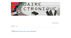 Desktop Screenshot of annuaire-electronique.blogspot.com