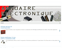 Tablet Screenshot of annuaire-electronique.blogspot.com
