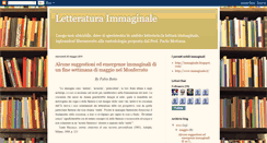 Desktop Screenshot of letteraturaimmaginale.blogspot.com