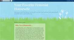 Desktop Screenshot of feministhousewife.blogspot.com