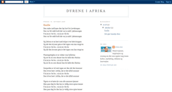 Desktop Screenshot of dyreneiafrika.blogspot.com