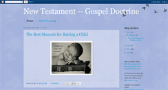 Desktop Screenshot of newtestamentgospeldoctrine.blogspot.com