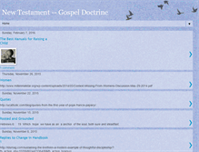 Tablet Screenshot of newtestamentgospeldoctrine.blogspot.com