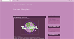 Desktop Screenshot of coisasimplesepequenas.blogspot.com