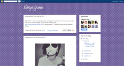 Desktop Screenshot of eveelyngomes.blogspot.com