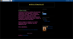 Desktop Screenshot of midulcemasaje.blogspot.com