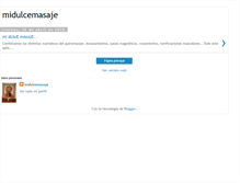 Tablet Screenshot of midulcemasaje.blogspot.com