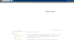 Desktop Screenshot of fadedtofab.blogspot.com