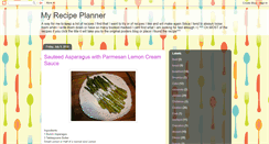 Desktop Screenshot of myrecipeplanner.blogspot.com