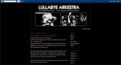 Desktop Screenshot of lullabyearkestra.blogspot.com