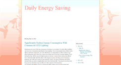 Desktop Screenshot of dailyenergysaving.blogspot.com