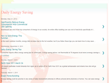 Tablet Screenshot of dailyenergysaving.blogspot.com