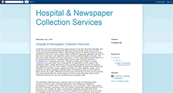 Desktop Screenshot of hospitalnewspapercollectionservices.blogspot.com