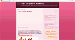 Desktop Screenshot of fiche-banque-de-france.blogspot.com