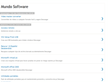 Tablet Screenshot of mundosoftware2.blogspot.com