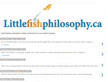 Tablet Screenshot of littlefishphilosophy.blogspot.com