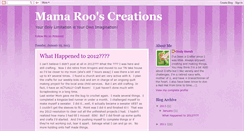 Desktop Screenshot of mamarooscreations.blogspot.com
