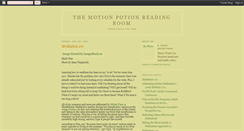 Desktop Screenshot of motionpotion.blogspot.com