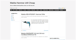 Desktop Screenshot of makita-hammer-drills.blogspot.com