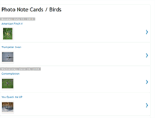 Tablet Screenshot of birdnotecards.blogspot.com